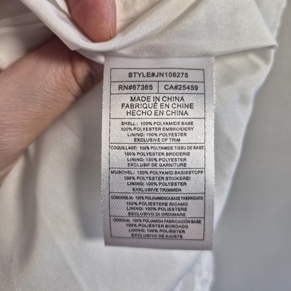 Betsey Johnson NWT Lacey White Crotcheted Fairycore Costal Cowgirl Mini Dress S - Picture 9 of 9